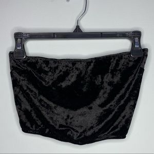 Black Velvet Tube Top